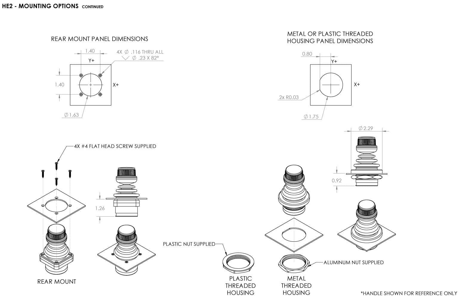 Ruffy HE2 Fingertip Hall Effect Joystick 3 Axis Range