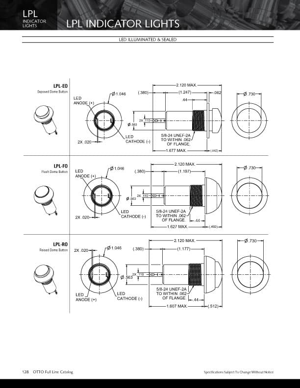 OTTO LPL Indicator Light Range