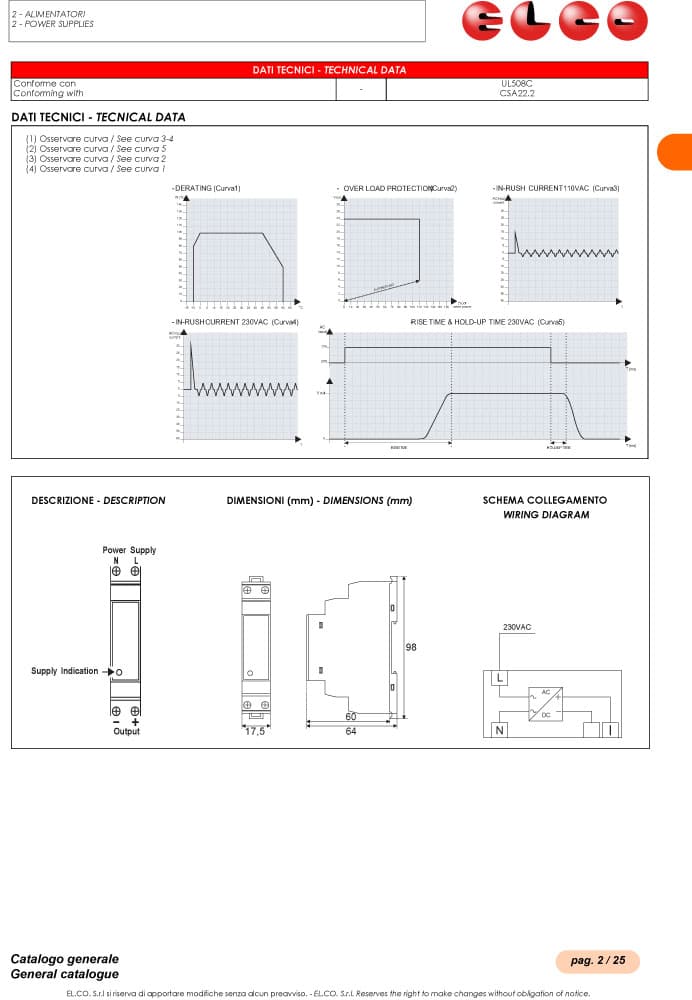 Elco Switching Power Supply - SWM Series