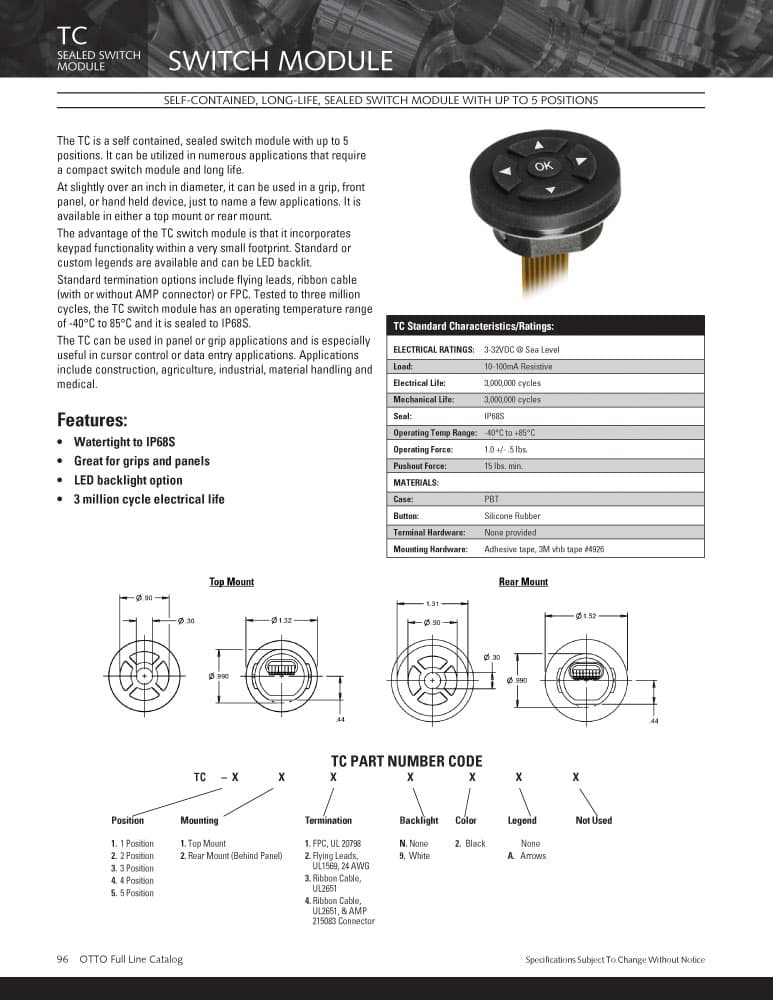 OTTO TC Switch Module Range