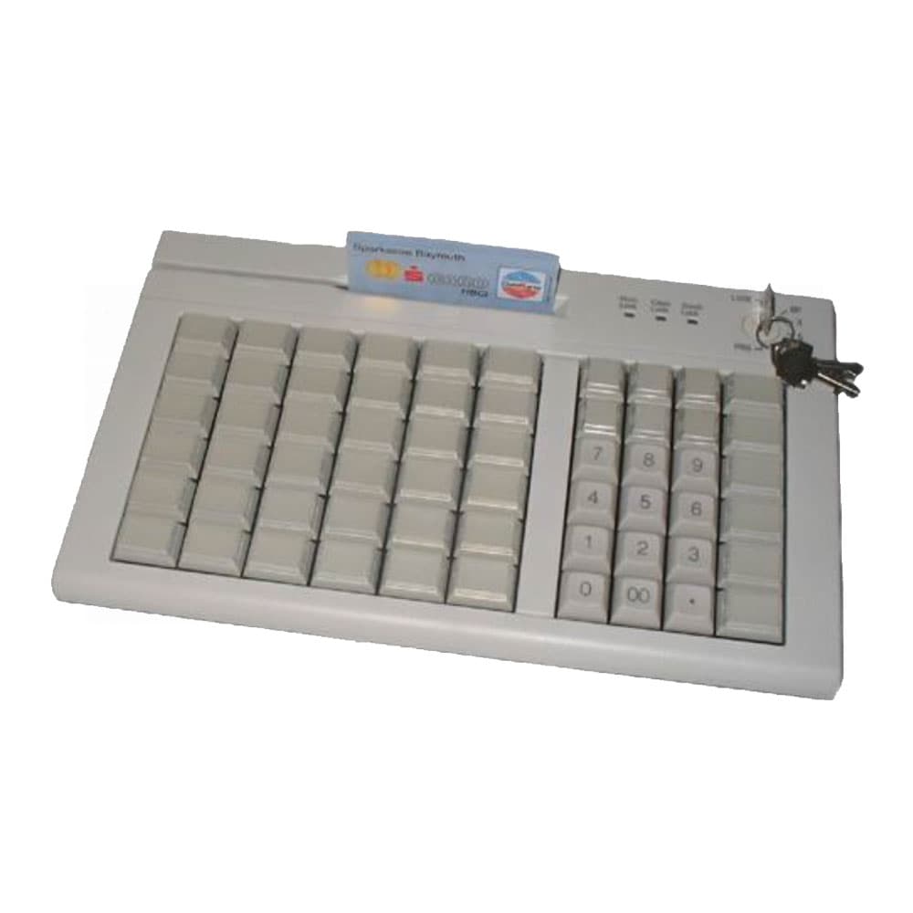 Active Key AK-189 60 Key POS Keyboard with MSR Reader & Key Lock
